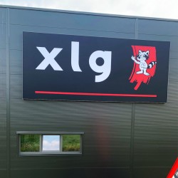 Caisson bâche tendue éclairage LED