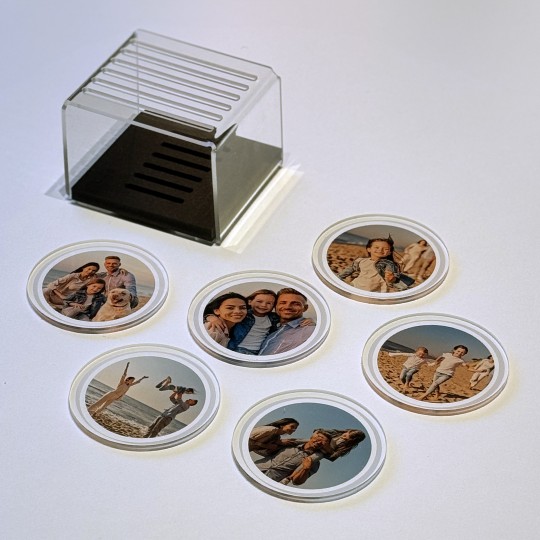 SET 6 sous-verre avec photos personnalisées SET 6 sous-verre avec photos personnalisées